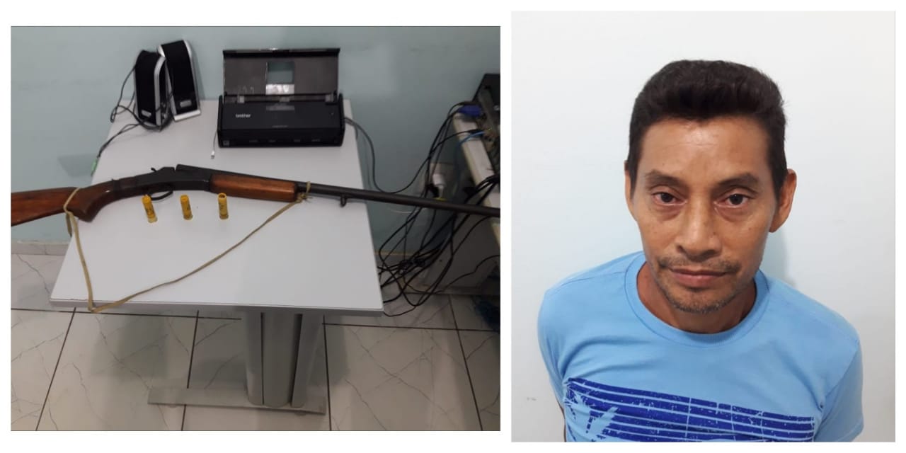 POLÍCIA CIVIL PRENDE HOMEM POR ESTUPRO DE VULNERÁVEL E APREENDE UMA ARMA DE FOGO